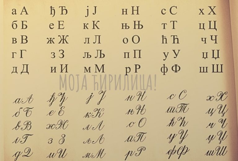 МОЈА ЋИРИЛИЦА - Матица српска